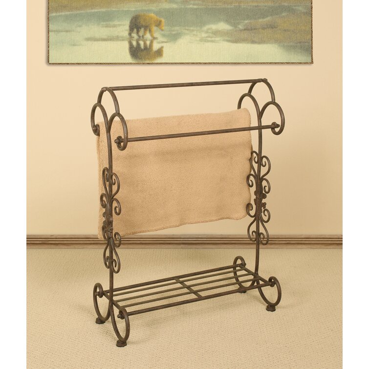 Wrought iron best sale blanket rack